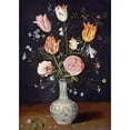 thumbnail image 3 of Brueghel, Jan 14x18 Black Modern Framed Museum Art Print Titled - Tulips, Roses, Forget-Me-Nots and Other Flowers, 3 of 5