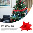 thumbnail image 2 of Toystoory Navidad cabeza de flor artificial fiesta boda adorno de Navidad hogar granja oficina comedor DIY decoración flores falsas Kits de decoración para fiestas Rojo Toystoory HA069944-01, 2 of 6
