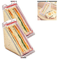 thumbnail image 4 of Triangle Sandwich Container Triangle Clear Plastic Sandwich Container with Lid To-Go Containers for Cheese 1Pcs, 4 of 7