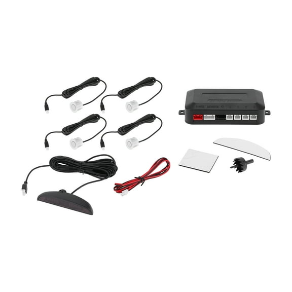 Unique Bargains Reverse Backup Radar System Reverse Parking Sensors Rear 4 Pc Parking Sensors