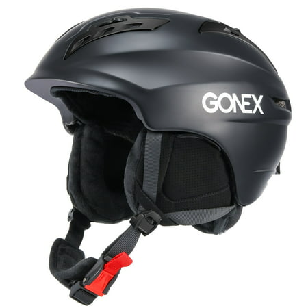 Ski Helmet, Gonex Winter Snow Snowboard Skate Helmet with Safety Certificate for Men, Women & Young, Matte Black M (Best Women's Snowboard Helmets)