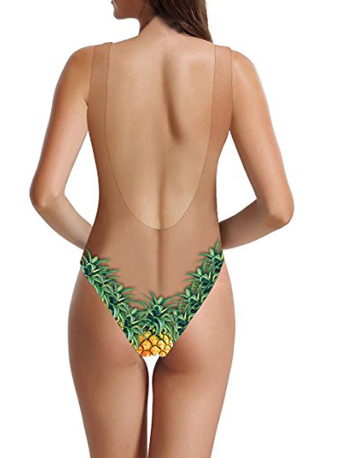 hairy chest print swimsuit