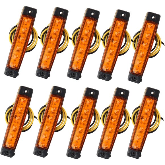 Marqueurs LED Étanches Ip66 Ambre pour Véhicules Adaptés Universellement, Longue Durée de Vie Assure Performance Fiable dans Toutes les Conditions Météorologiques