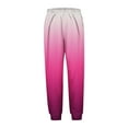 thumbnail image 5 of Girls Lounge Pants 5t Soft Gradient Joggers Pants with Pockets Pull-On Casual Kids Fall Trousers Hot Pink, 3 T, 5 of 6