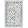 thumbnail image 2 of SAFAVIEH Blair Lailee Traditional Machine Washable Area Rug, 5'3" x 7'6", Beige/Blue, 2 of 13