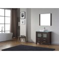 thumbnail image 4 of Dior 36" Single Bath Vanity in Espresso with Green Glass Top and Square Sink with Brushed Nickel Faucet with Matching Mirror, 4 of 7
