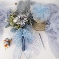 thumbnail image 3 of Listón Ribbli Organza Azul con Alambre 2.5 cm x 20 m para Árbol de Navidad, 3 of 4