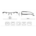 thumbnail image 5 of Multifocal Progressive Reading Glasses Men Women Anti Blue UV Protect EyesGlasses Half Frame Automatic Adjustment Eyewear +200, 5 of 5