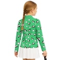 thumbnail image 5 of Psesaysky Girls Half Zipper Sweatshirts Cute Trendy Fall Pullover Crop Tops for Teen Girls Long Sleeve Sweater Cartoon Bird Golf Print Winter Fleece Jacket 8-9 Years, 5 of 6