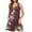 F Multicolor, variant on ITSAME Dress for Womens, Floral Sleeveless Round Neck Casual Beach Midi Sundress Multicolor S
