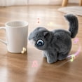 thumbnail image 5 of Electric Interactive Squirrel Plush Toy ,Plush Interactive Companion Animal Toys with Walking,Barking,Tail Wagging, Realistic Squrrile Stuffed Animal Cute Squirrel Plush Toy, 5 of 6