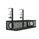 thumbnail image 2 of Cesta Colgante de Acero Al Carbono para Almacenamiento de Escritorio, Sin Agujeros, Organizador de Cables, Estantes Laterales Ajustables para Escritorio de Aula, 2 of 6