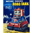 thumbnail image 3 of Retrobot 15x18 Black Modern Framed Museum Art Print Titled - Mini-Robo Tank, 3 of 5