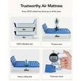 iDOO Full Headboard Air Mattress, 15" Inflatable Bed with Builtin Pump