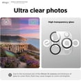 thumbnail image 3 of elago iPhone 15 Pro and iPhone 15 Pro Max Tempered Glass+ Camera Lens Protector (1Pc) - 9H Surface Hardness, Anti-Fingerprint, Shatter-Proof, Scratch Protection, 3 of 9