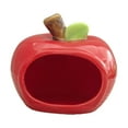 thumbnail image 2 of S SERENABLE Maison en Céramique pour Hamster Cachette Robuste Bol Alimentaire Extérieur Mignon pour Hérisson Rouge, 2 of 7