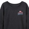 thumbnail image 3 of Marvel Captain America - Retro Distressed Flag - Women's French Terry Pullover Sweatshirt, 3 of 5