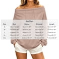 thumbnail image 4 of Oksale Off Shoulder Sweatshirt Women with Pockets Casual Drawstring Loose Long Sleeve Oversized Sweatshirts Fall Fashion Clothing Khaki L, 4 of 10