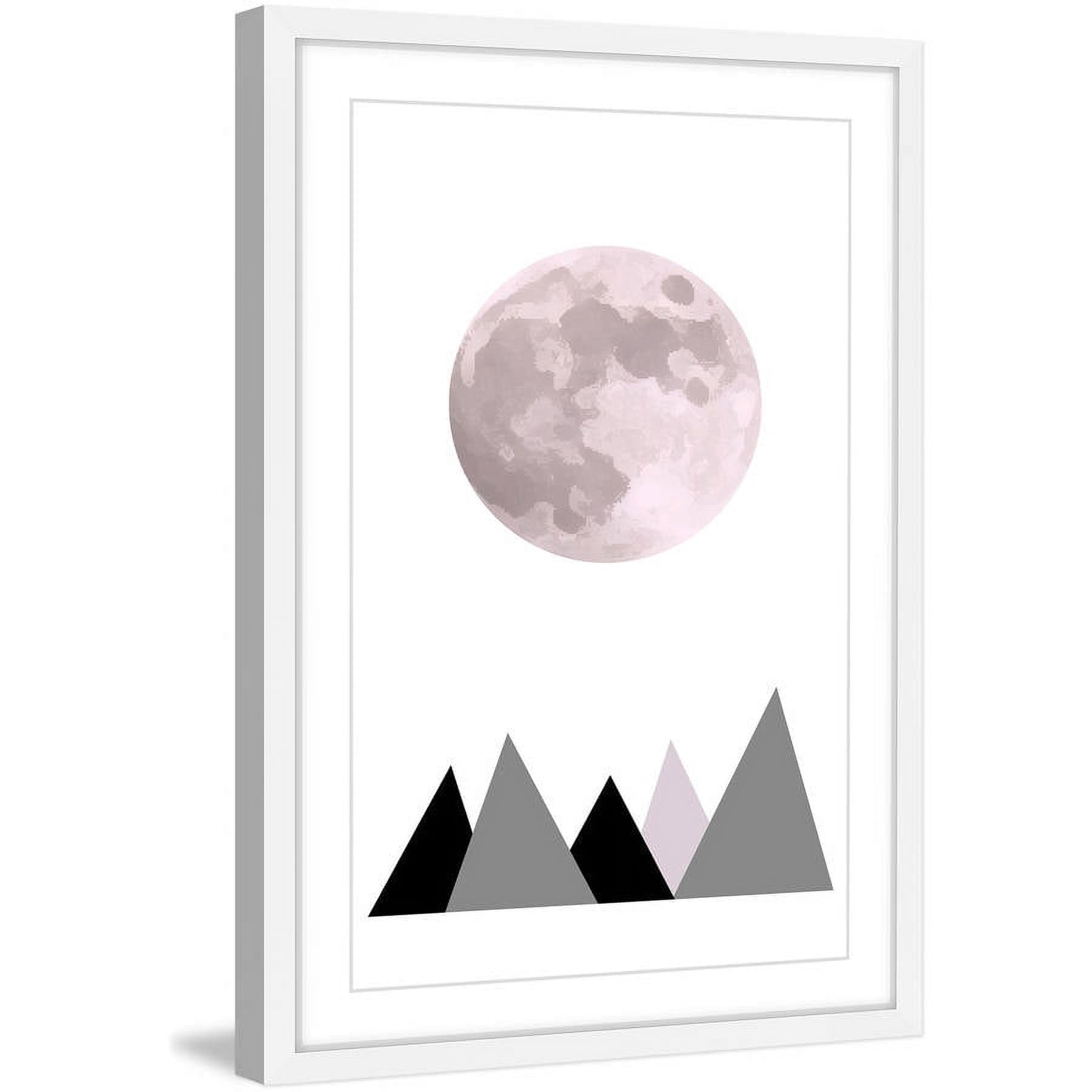 Marmont Hill "Pink Moon" by Katarina Snygg Framed Painting Print