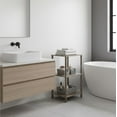 thumbnail image 3 of Nola Home 3-Tier End Table, Side Table, Multipurpose Shelf, Easy Turn Assembly, Grey, 3 of 5