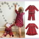 thumbnail image 2 of Pijama de franela de tartan El Mercado de Encantos Navidad, 2 of 4