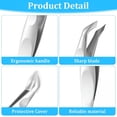 thumbnail image 3 of EXLEAF 2 Pcs Mini Cuticle Trimmer for Manicure and Pedicure,Stainless Steel Cuticle Nipper Precise Pointed Tip Cuticle Clipper Professional Manicure Nippers for Nail and Skin Trimming, 3 of 7