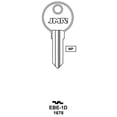 thumbnail image 3 of JMA EBE-1D Key Blank, 1678 Nickel Plated Brass (10-Pack), 3 of 3