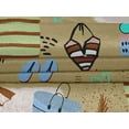 thumbnail image 5 of oneOone Velvet Light Brown Fabric Summer Beach Craft Projects Decor Fabric Printed By The Yard 58 Inch Wide, 5 of 5
