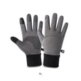 thumbnail image 2 of Winter Thermal Gloves Touch Screen Men Women Warm Windproof Hand Warmer Waterproof Sports Mittens Outdoor Driving Cycling Gray XL, 2 of 10