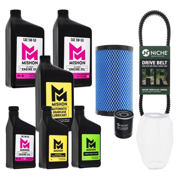 MISHON Full Service Kit for Polaris Ranger 1000 Crew Oil Change Belt 3211218 MK1015519