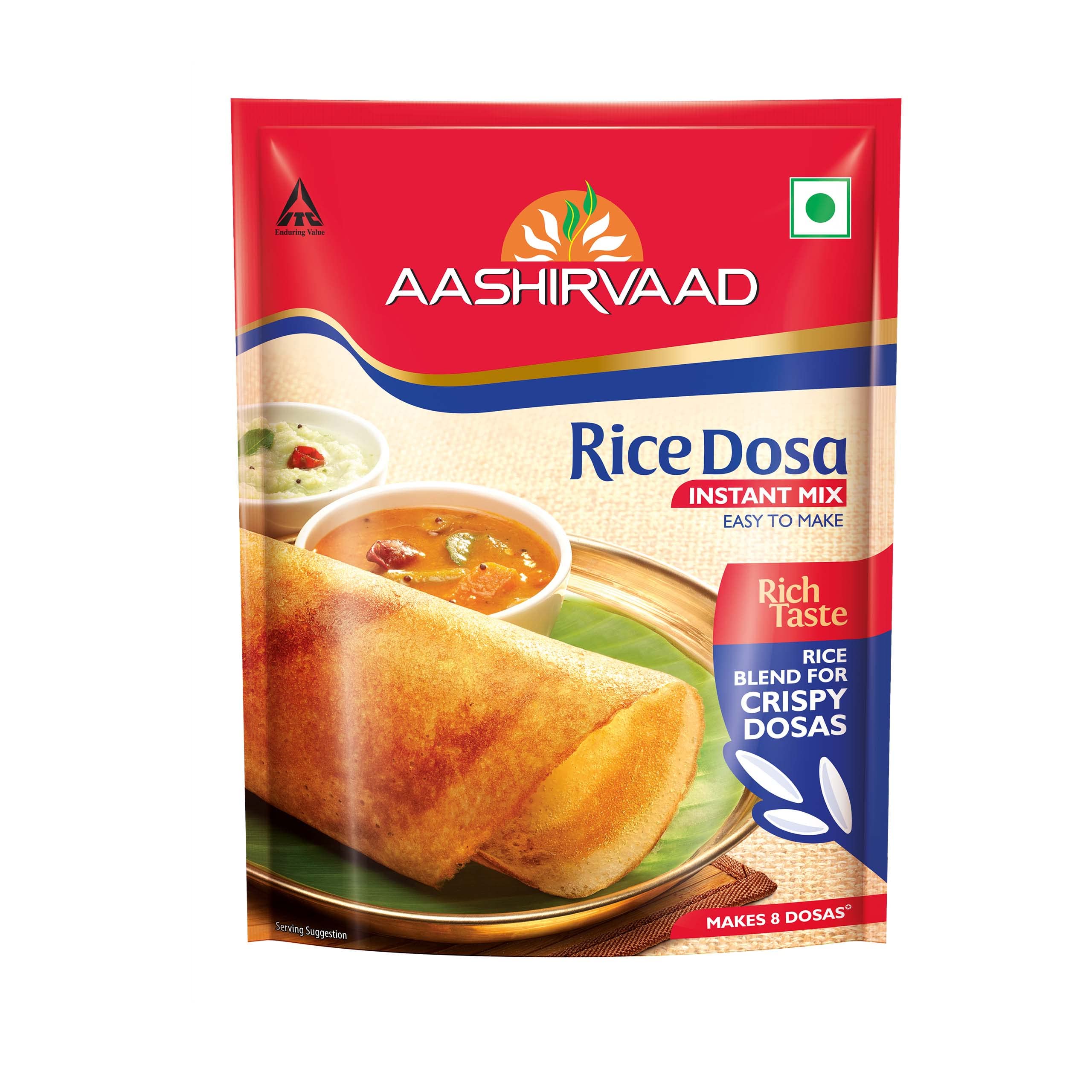 Aashirvaad Instant Mix Rice Dosa, 200g Pack, Easy to Make 8 Crispy Rice Dosas in Just 3 Steps