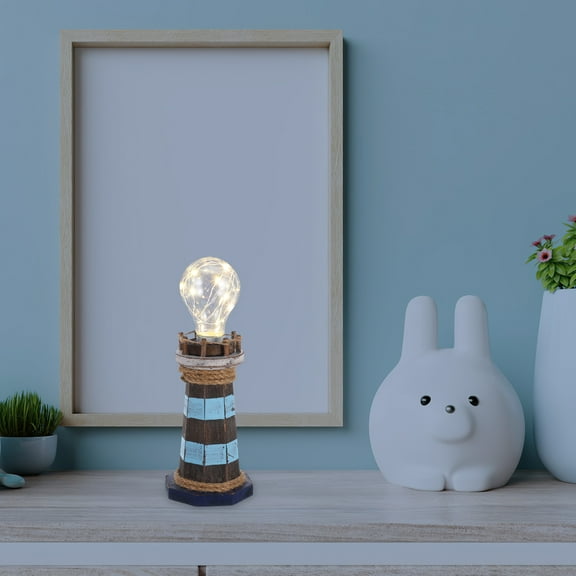 UPKOCH Turtle Paper Towel Holder Lighthouse Shape Density Board Decorative Nautical Themed Rooms 1Pack