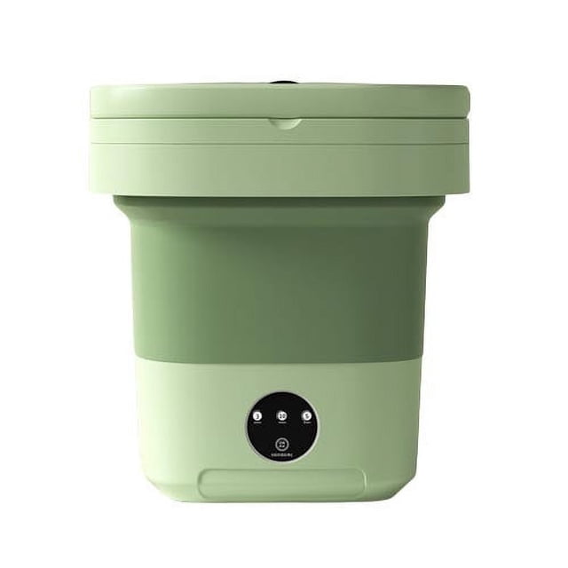 Pompotops Mini Washing Machine Foldable Bucket Type Laundry Clothes Washer Cleaner Travel Clearance