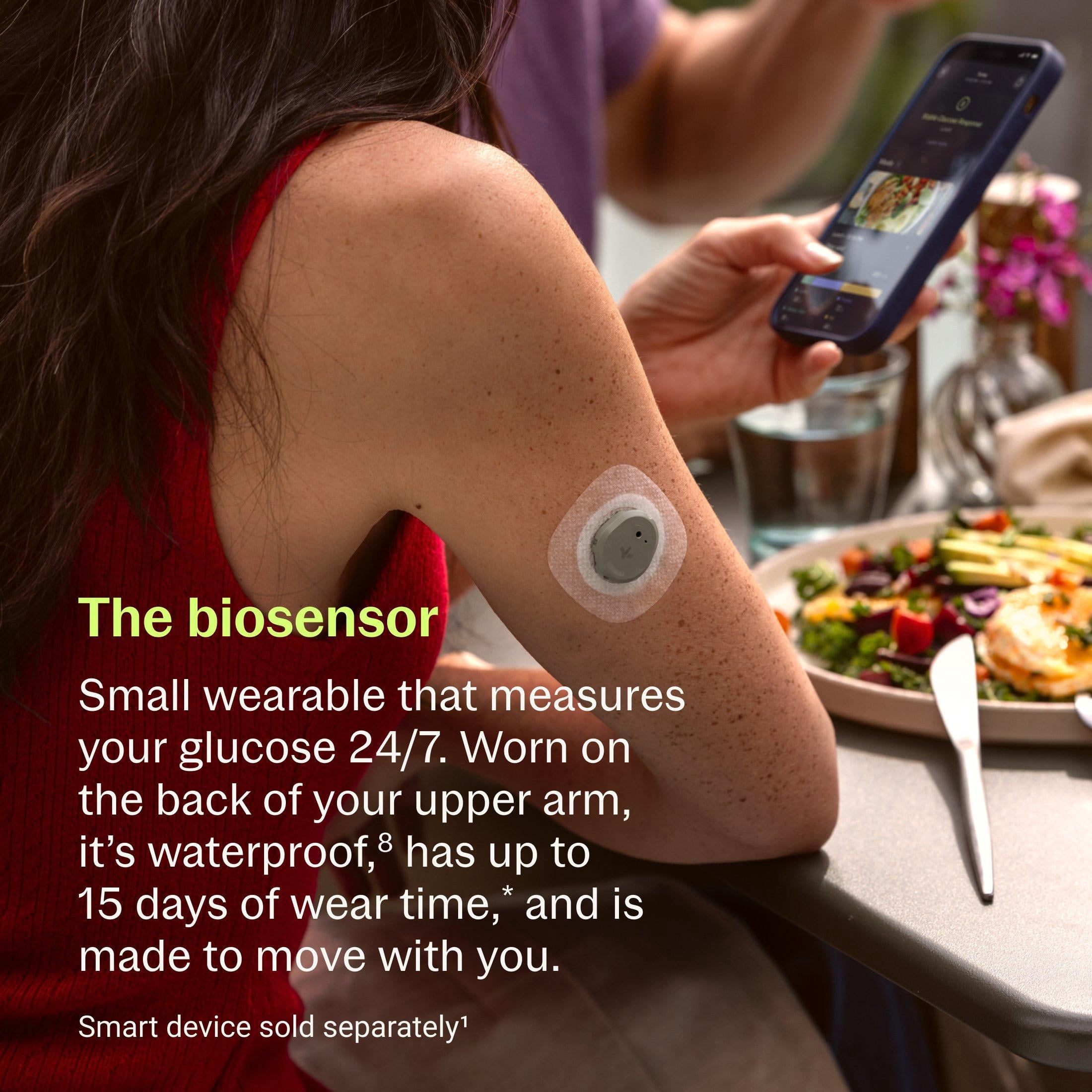 Stelo Glucose Biosensor & App by Dexcom - A Leader in Continuous Glucose Monitoring (CGM). 24/7 Tracking & Personalized Insights to Reveal Patterns. 1-Pack (Up to 15 Days). iOS & Android.