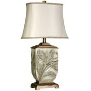 Bellevue Table Lamp - White With Brass Accents - I