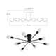thumbnail image 2 of Lampara de techo estilo industrial hierro forjado minimalista ilios innova  negro con blanco 8 luces, 2 of 9