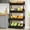 Black, variant on Tribesigns 4-Tier Wooden Utility Pantry Shelf Unit for Snacks, Wood Fruit and Vegetable Basket Stand Rack for Kitchen, Office, Store, Supremarket, White