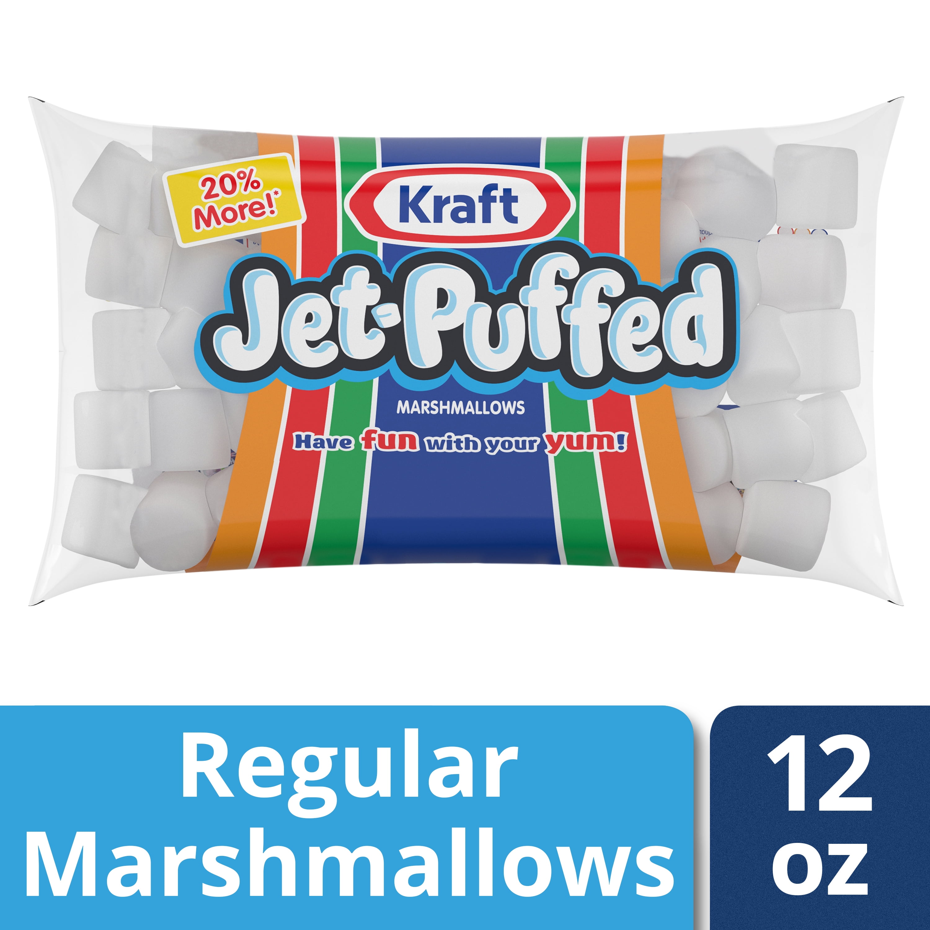 JetPuffed Marshmallows, 12 oz Wrapper
