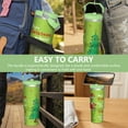 thumbnail image 7 of 30oz Stainless Steel Tumbler with Lid and Straw,Spill Proof Travel Cup Double Wall Vacuum Insulated Coffee Mug with Top Handle Light-green, 7 of 7