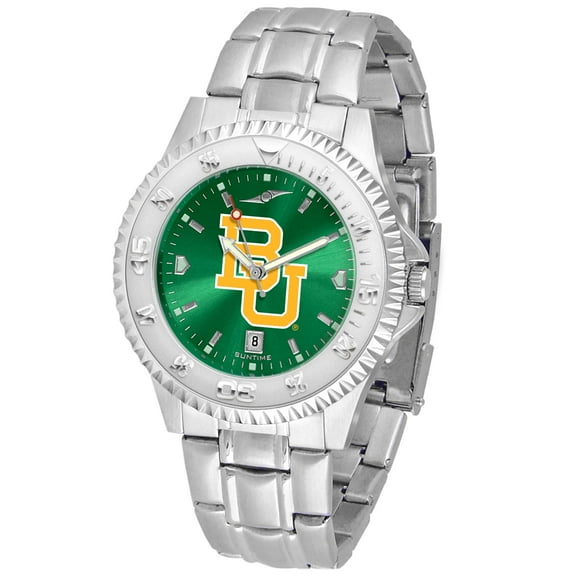 Green Baylor Bears Competitor Steel AnoChrome Watch