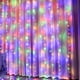 thumbnail image 3 of Cortina de luces LED de 3 x 2/3 x 3/6 x 3 m, 8 modos, cortina de luces navideñas para ventana, luces LED para exteriores, carámbanos para decoración navideña, 3 of 5