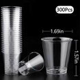 thumbnail image 2 of 300Pcs 1oz Plastic Disposable Shot Glasses for Condiments, Wine, Food Samples - Perfect for Parties, 2 of 7