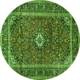 thumbnail image 1 of Ahgly Company Indoor Round Persian Green Traditional Area Rugs, 4' Round, 1 of 1