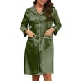 thumbnail image 1 of Camisón con botones,Camisón con cuello en V para mujer Camisón elegante Camisón para mujer Funcionamiento suave, 1 of 6