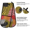 thumbnail image 2 of Yayeee Double Oven Mitt Kitchen Heat Resistant Baking 35" x7" Quilted Glove, Abstract Boat, 2 of 6