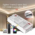 thumbnail image 5 of GLEOPTO ZigBee 3.0 Pro+ 2In1 CCT Dimmer LED Strip Controller DC12-24V Max12A Alexa Homey Tuya Smart Life APP Control, 5 of 5