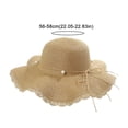 thumbnail image 2 of New Durable Grass Weaving Wear-resistant Foldable Sunshade Women Panama Ladies Beach Cap Outdoor Travel Elegant Holiday Hat Large Wide Brim Sun Hats Summer Natural Straw Hat 03, 2 of 8