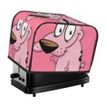 thumbnail image 1 of Funda para tostadora de 2 rebanadas de Courage The Cowardly Dog, funda protectora contra el polvo y las huellas dactilares para pan, funda de poliéster para pequeños electrodomésticos de cocina, 1 of 6