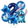 thumbnail image 3 of Decoración para fiesta de cumpleaños de Disney Stitch, vajilla con temática de Lilo y Stitch azul, vasos, globos de ángel, piñata, suministros para fiestas para niños, 3 of 5