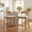 Natural + Beige Fabric, variant on Christopher Knight Home Retro PU Upholstered Counter Height Bar Stools, Natural+Brown, Set of 2